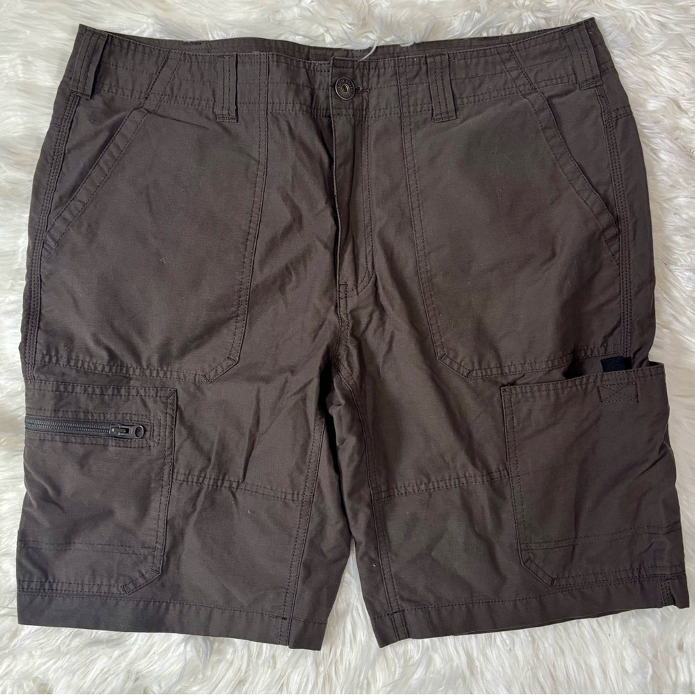 Eddie Bauer Shorts Mens 38 Cotton Nylon Shorts Cargo Camp Hiking Dad Lightweight
